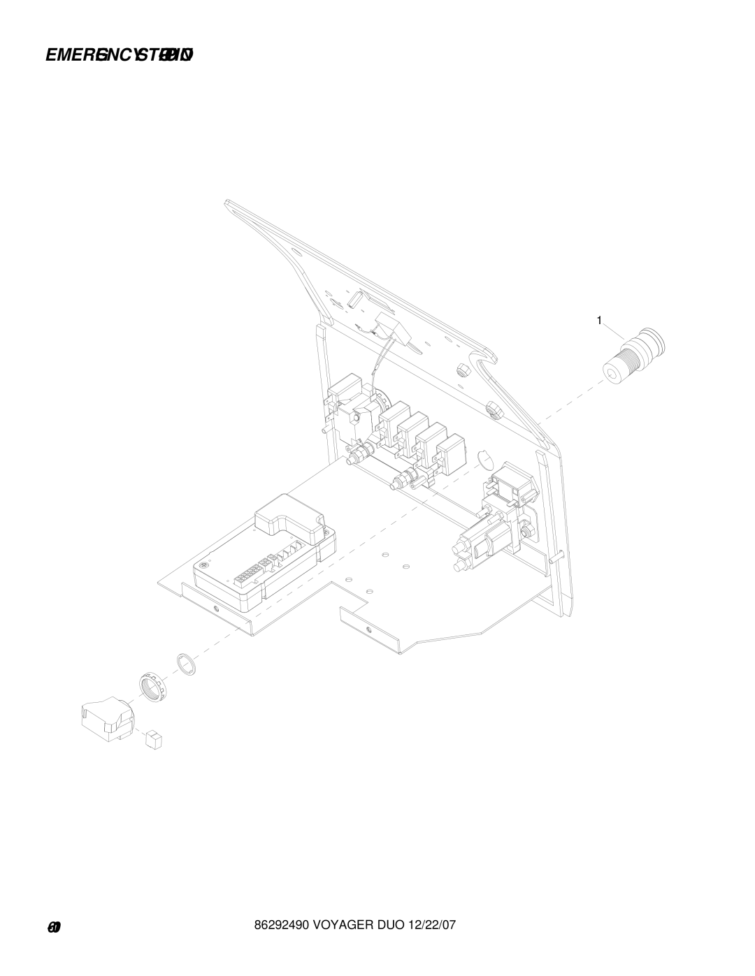 Windsor 10086130, 10086150 manual Emergency STOP-OPTION 