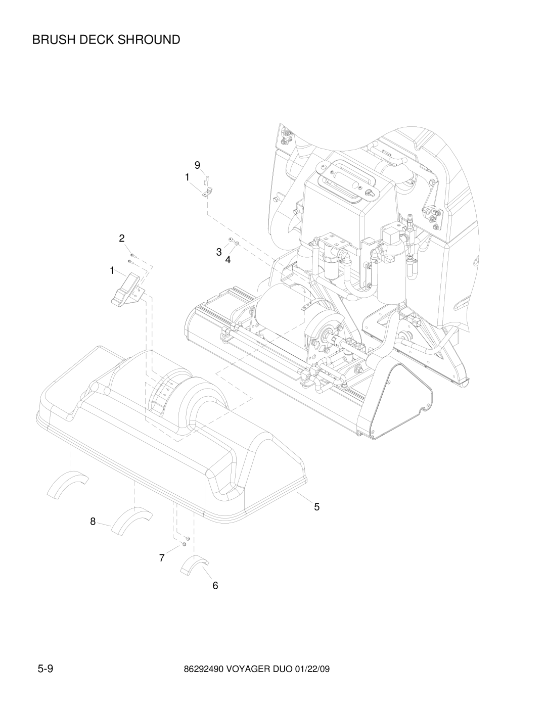 Windsor 10086130, 10086150 manual Brush Deck Shround 