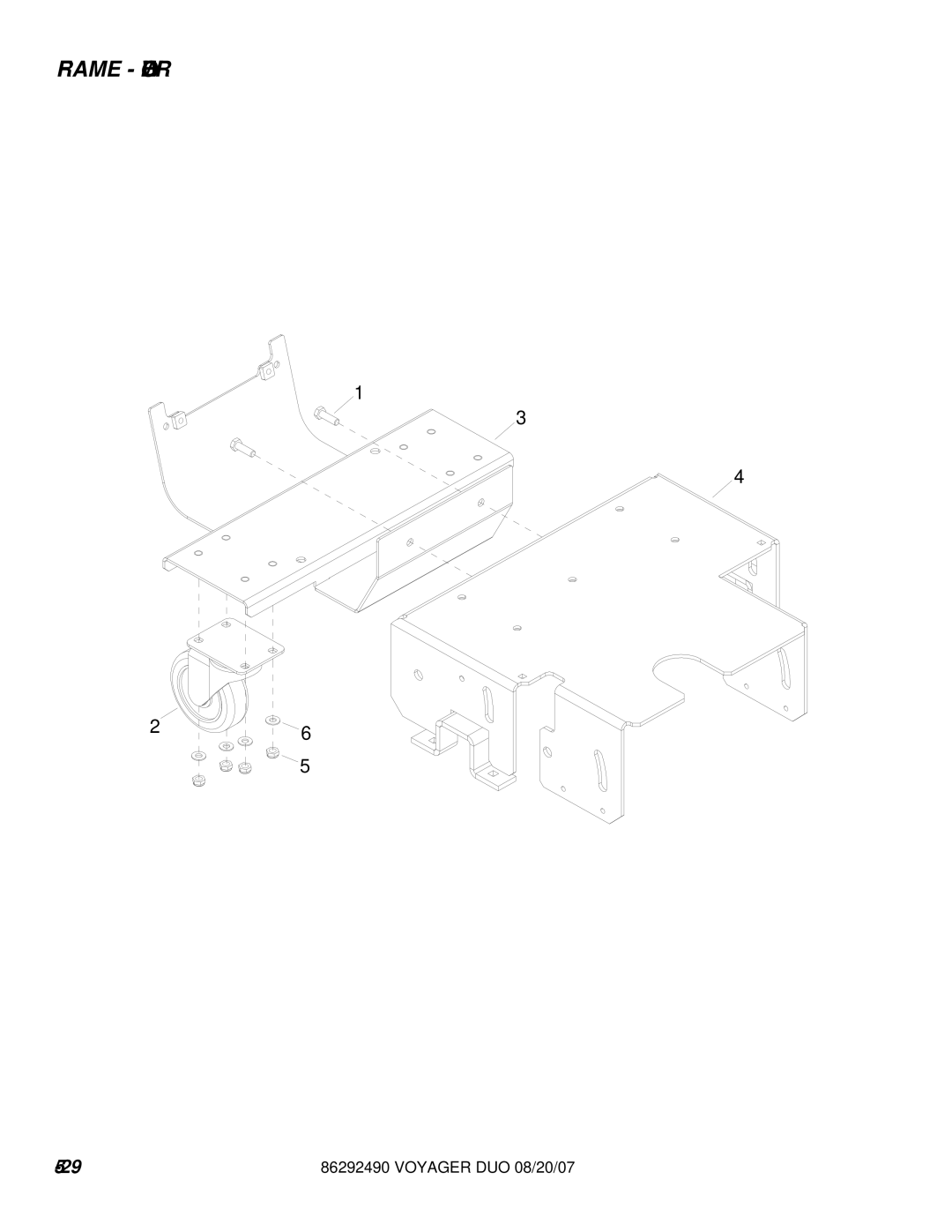 Windsor 10086130, 10086150 manual Frame Lower 