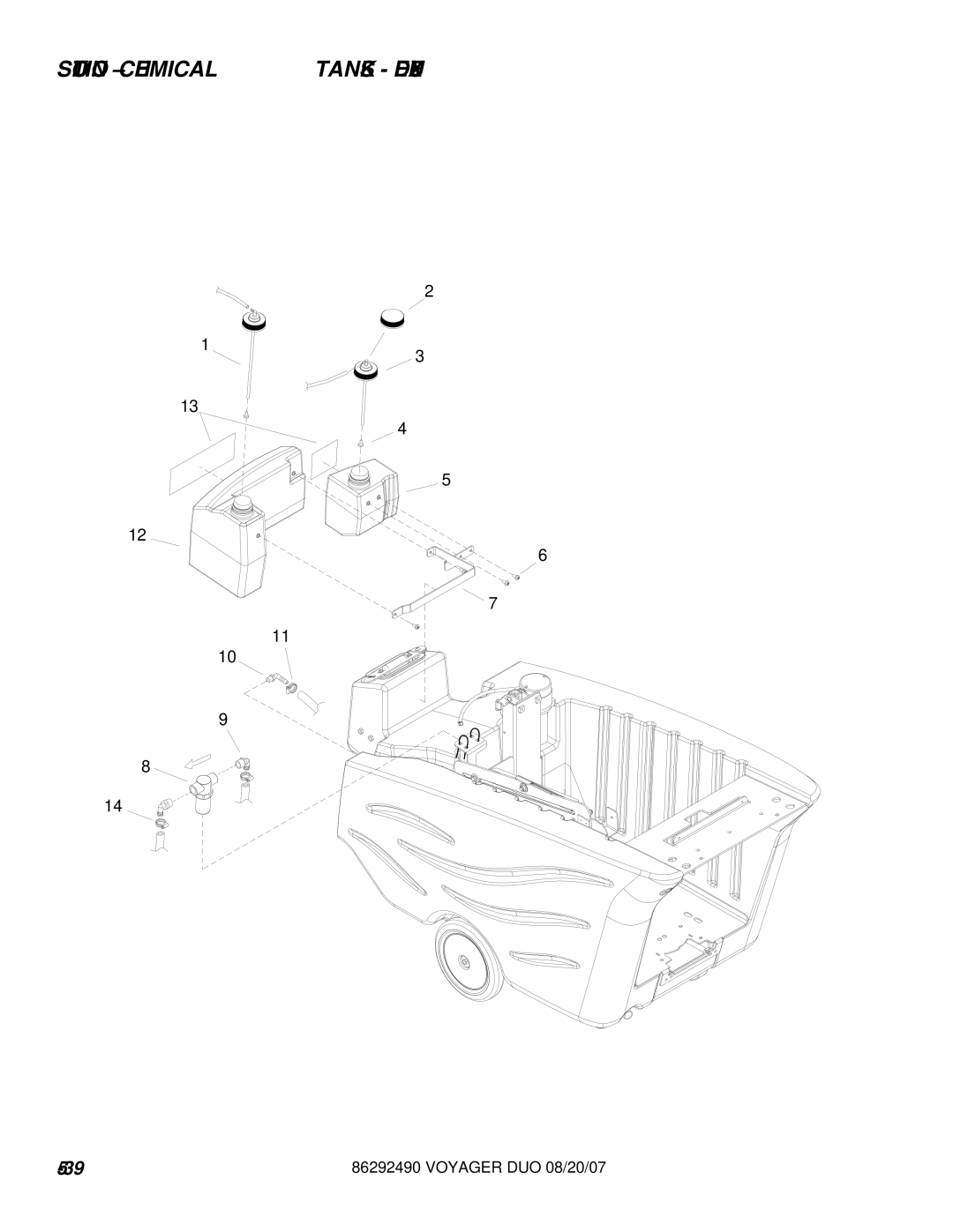 Windsor 10086130, 10086150 manual Solution Chemical Tanks Deluxe 