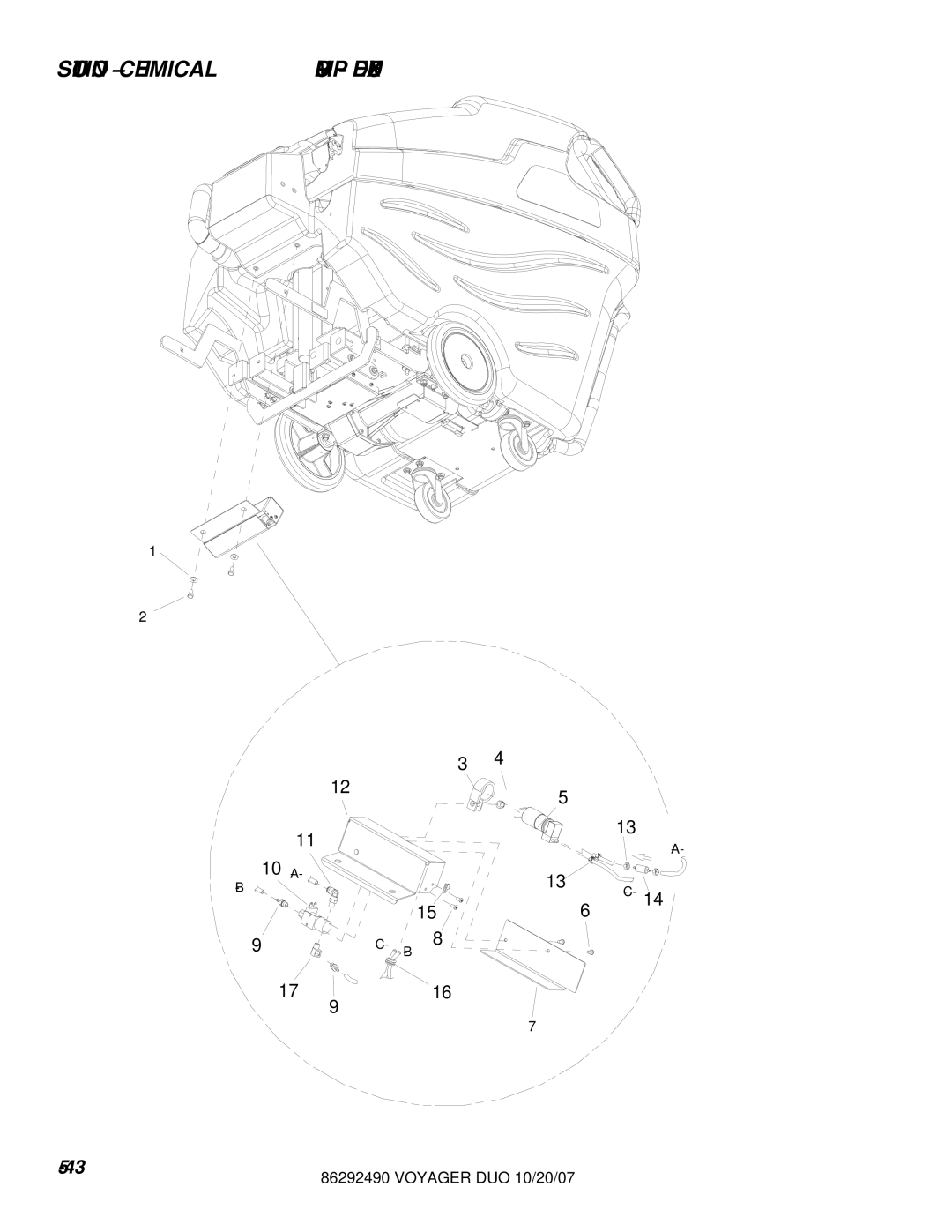 Windsor 10086130, 10086150 manual Solution Chemical Pump Deluxe 