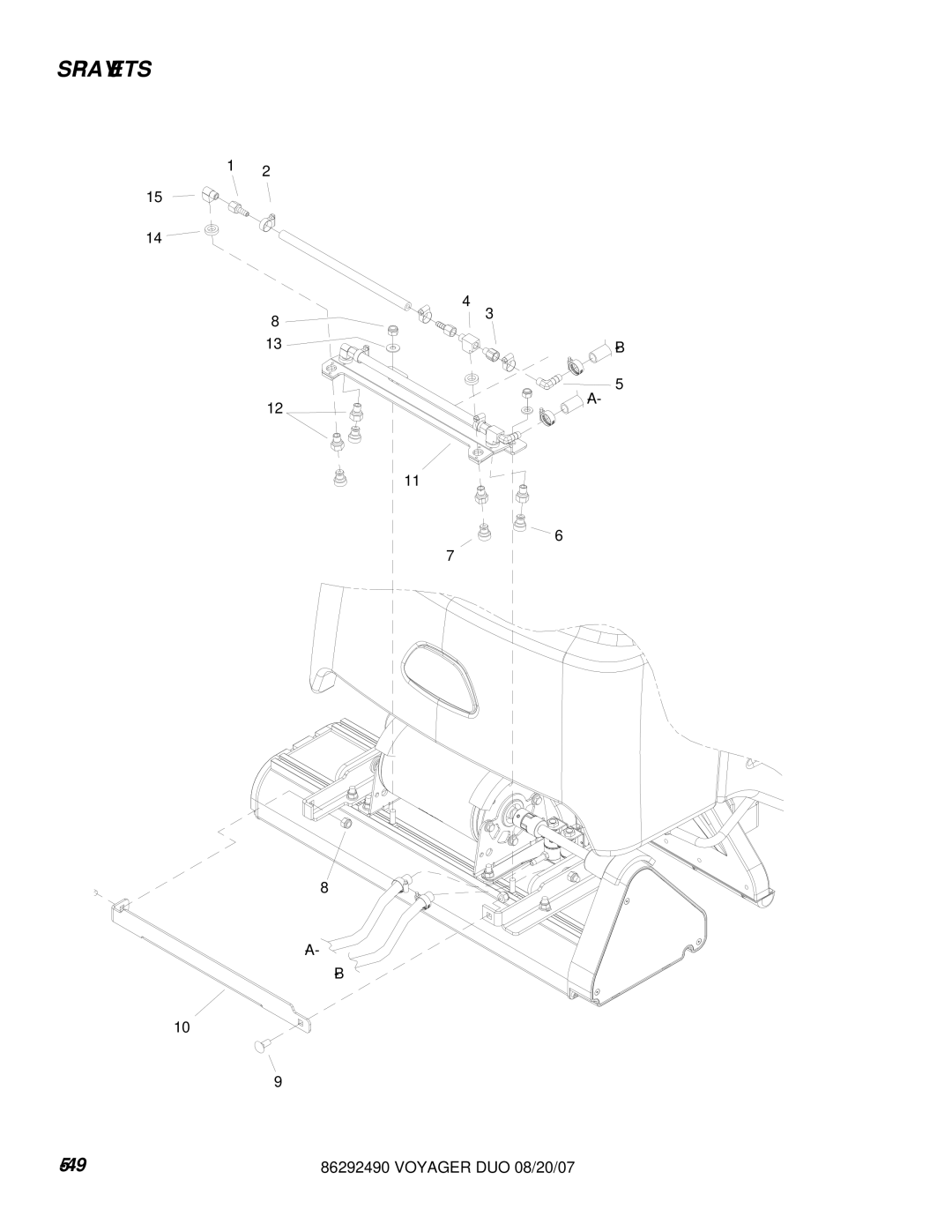 Windsor 10086130, 10086150 manual Spray Jets 