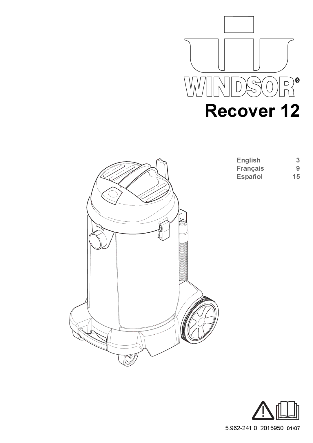 Windsor 12 manual Recover 