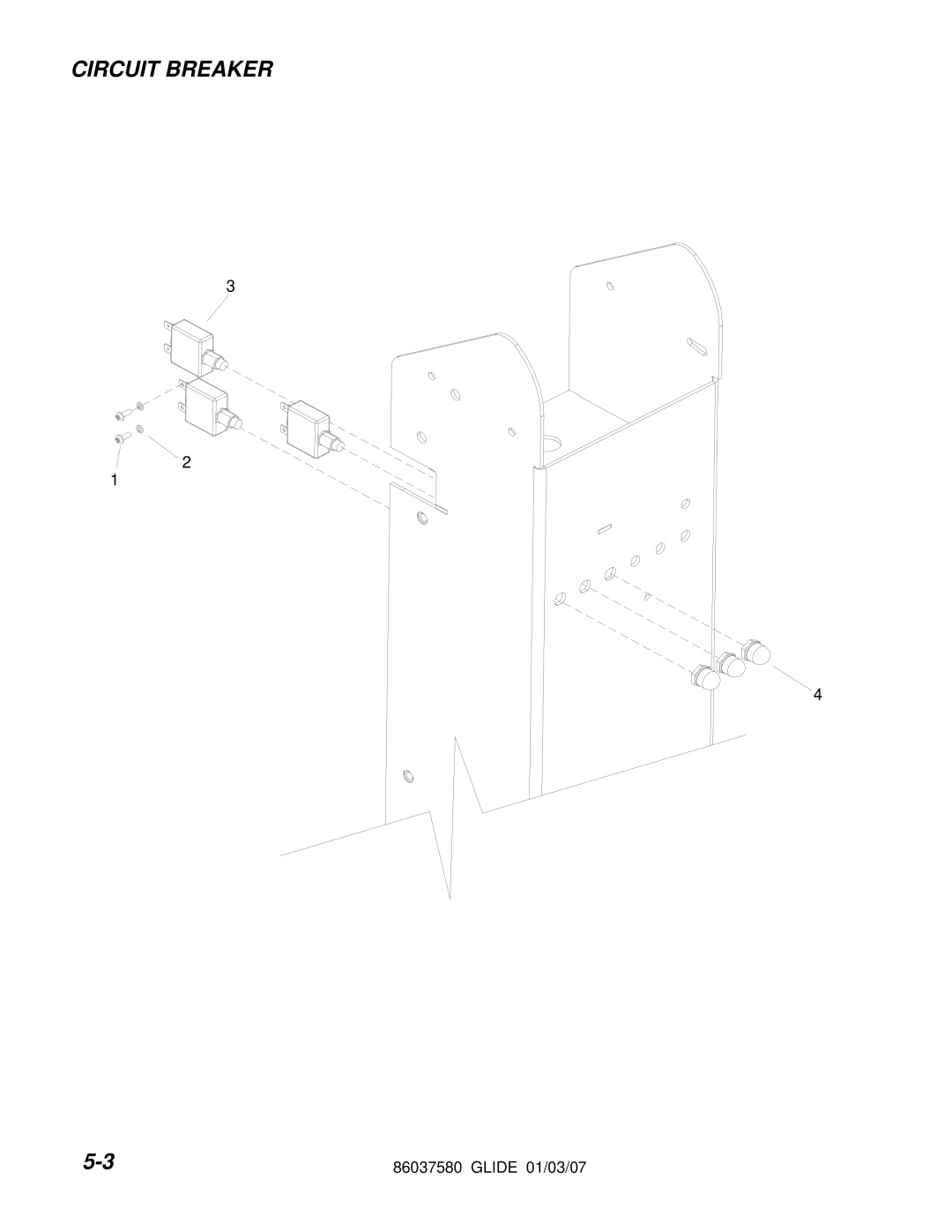 Windsor 86037580 manual Circuit Breaker 