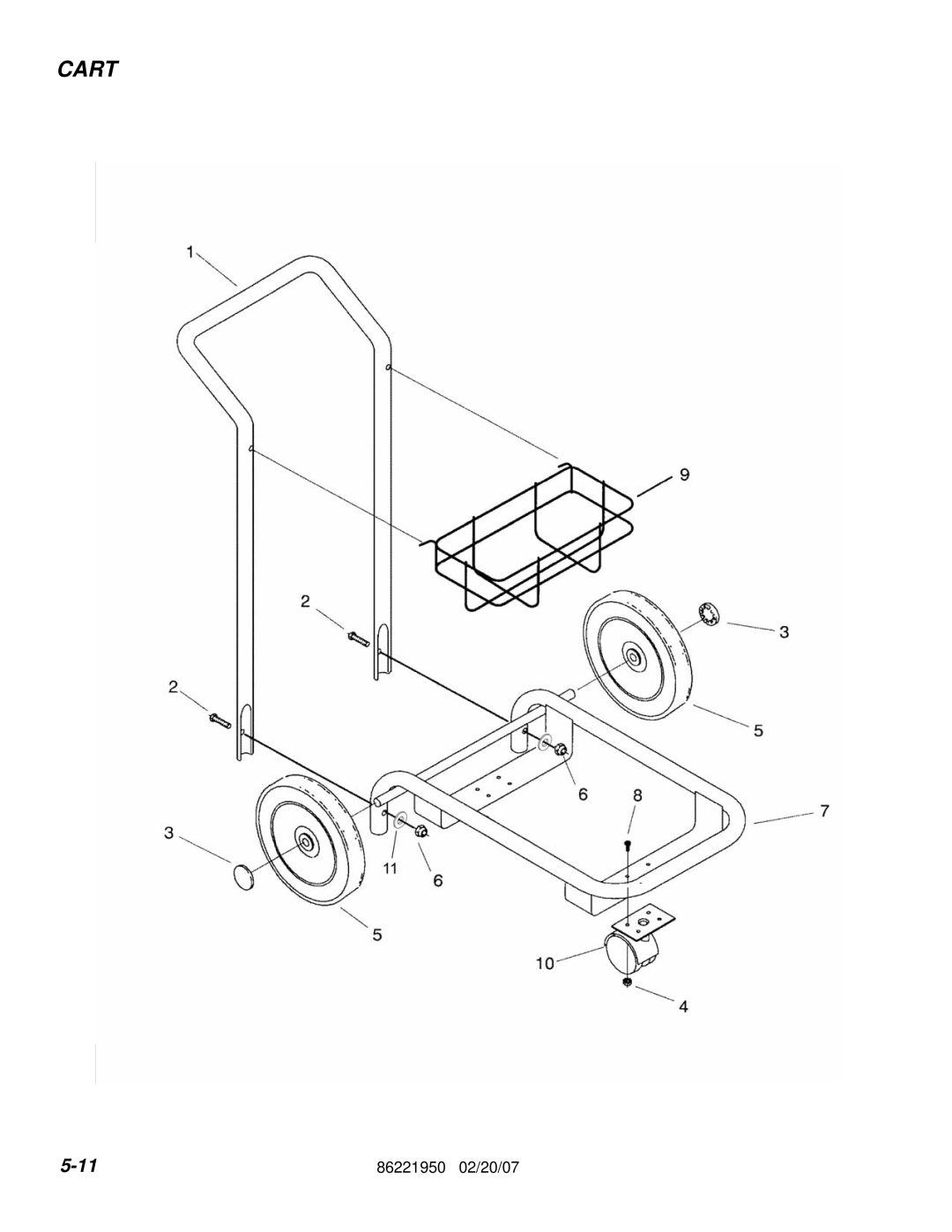 Windsor 86221950 manual Cart 