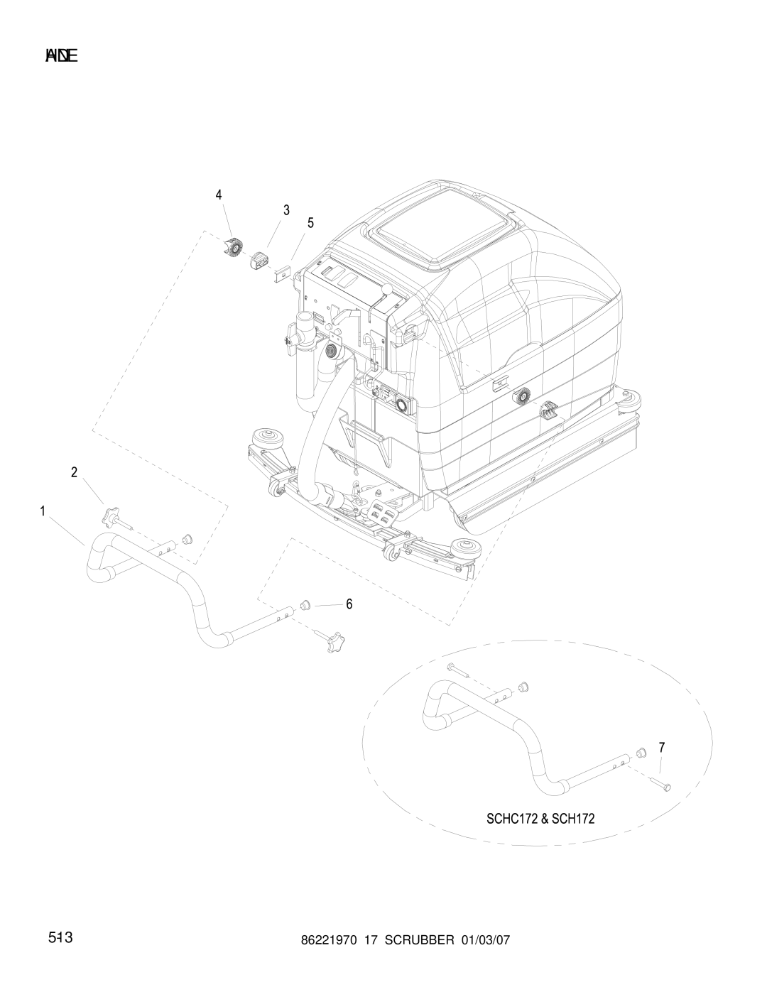 Windsor 86221970 manual Handle 