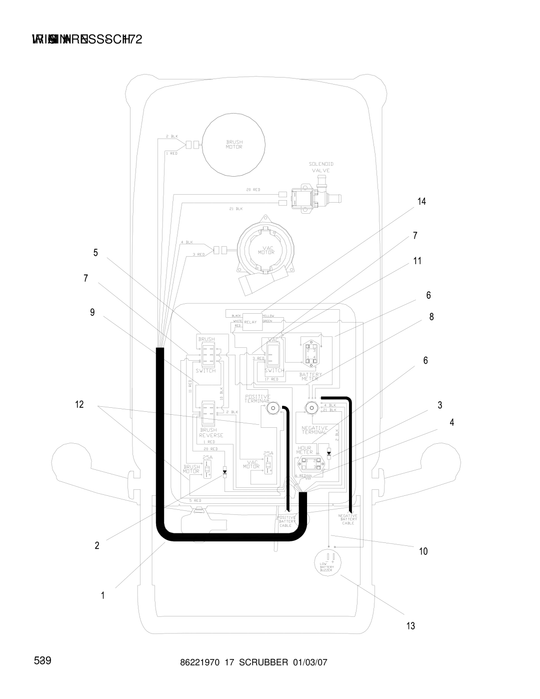 Windsor 86221970 manual WIRING-MAIN HARNESS-SCH172 