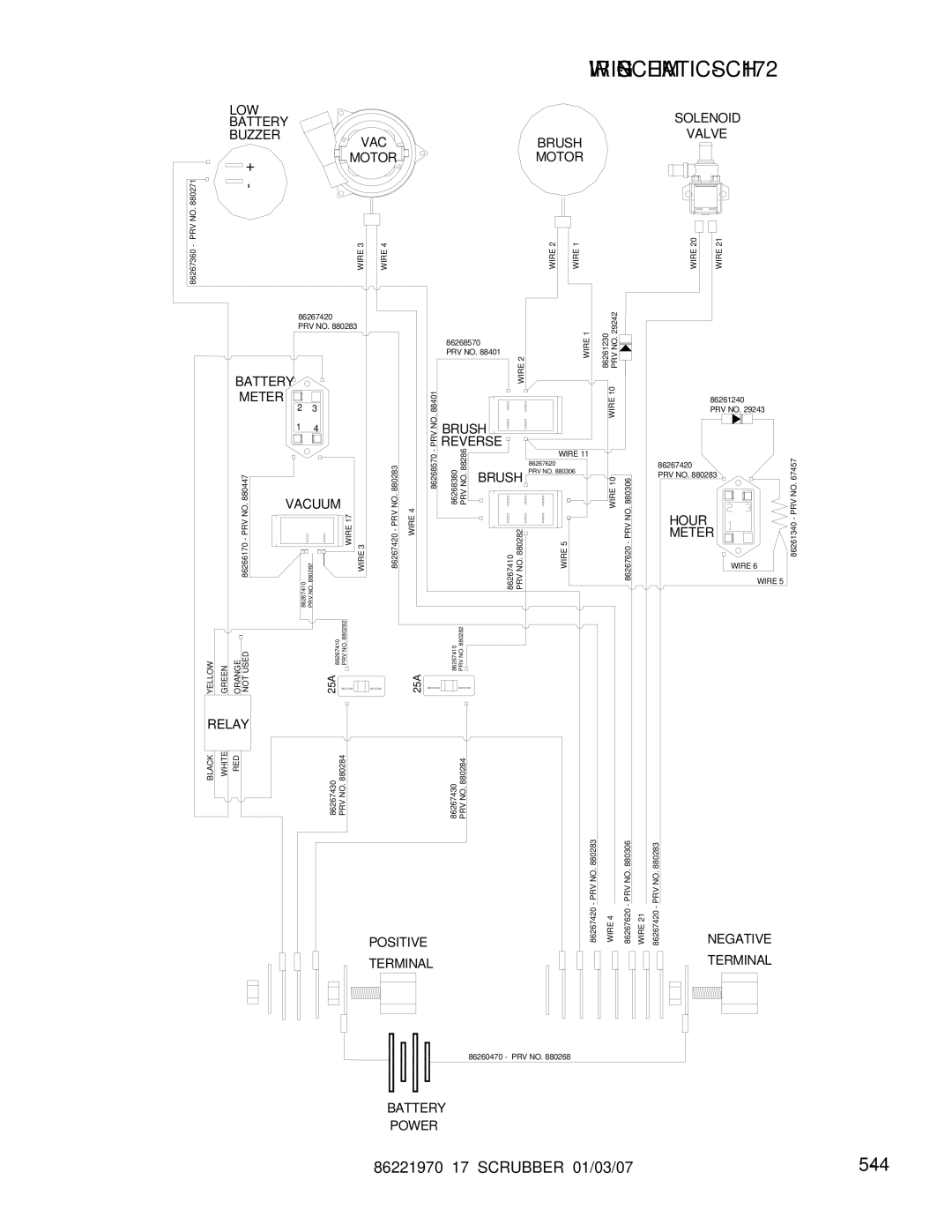 Windsor 86221970 manual WIRING-SCHEMATIC-SCH172 