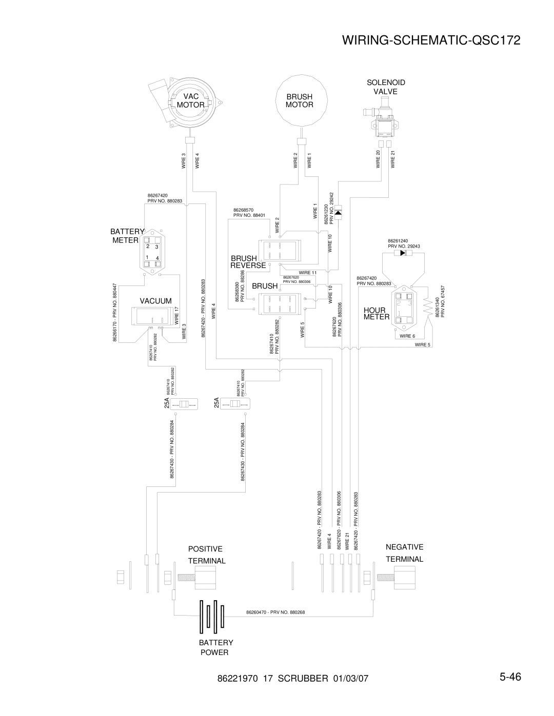 Windsor 86221970 manual WIRING-SCHEMATIC-QSC172, 5WIRE 