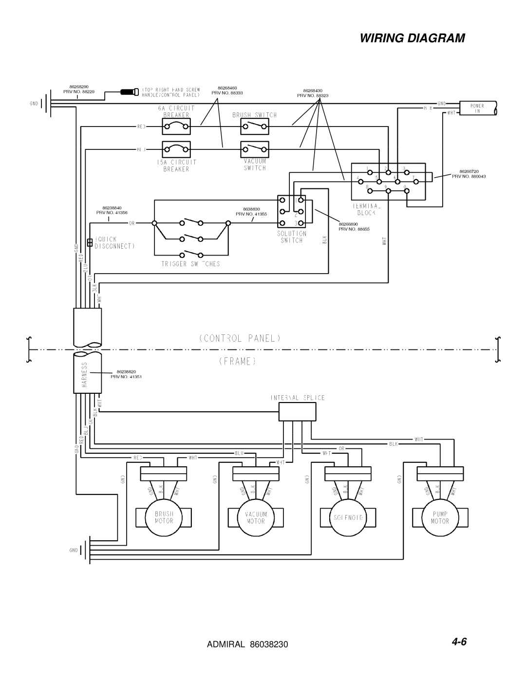 Windsor ADM8 10080170 manual Wiring Diagram 