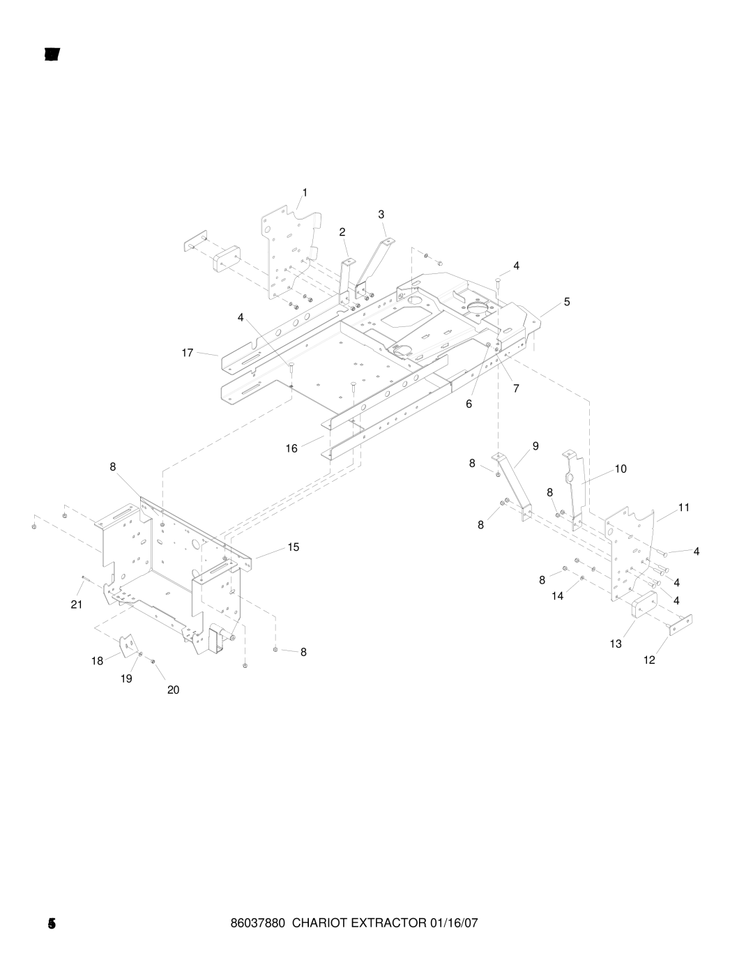 Windsor CEE24, 86037880, CE24X manual Frame-Lower 