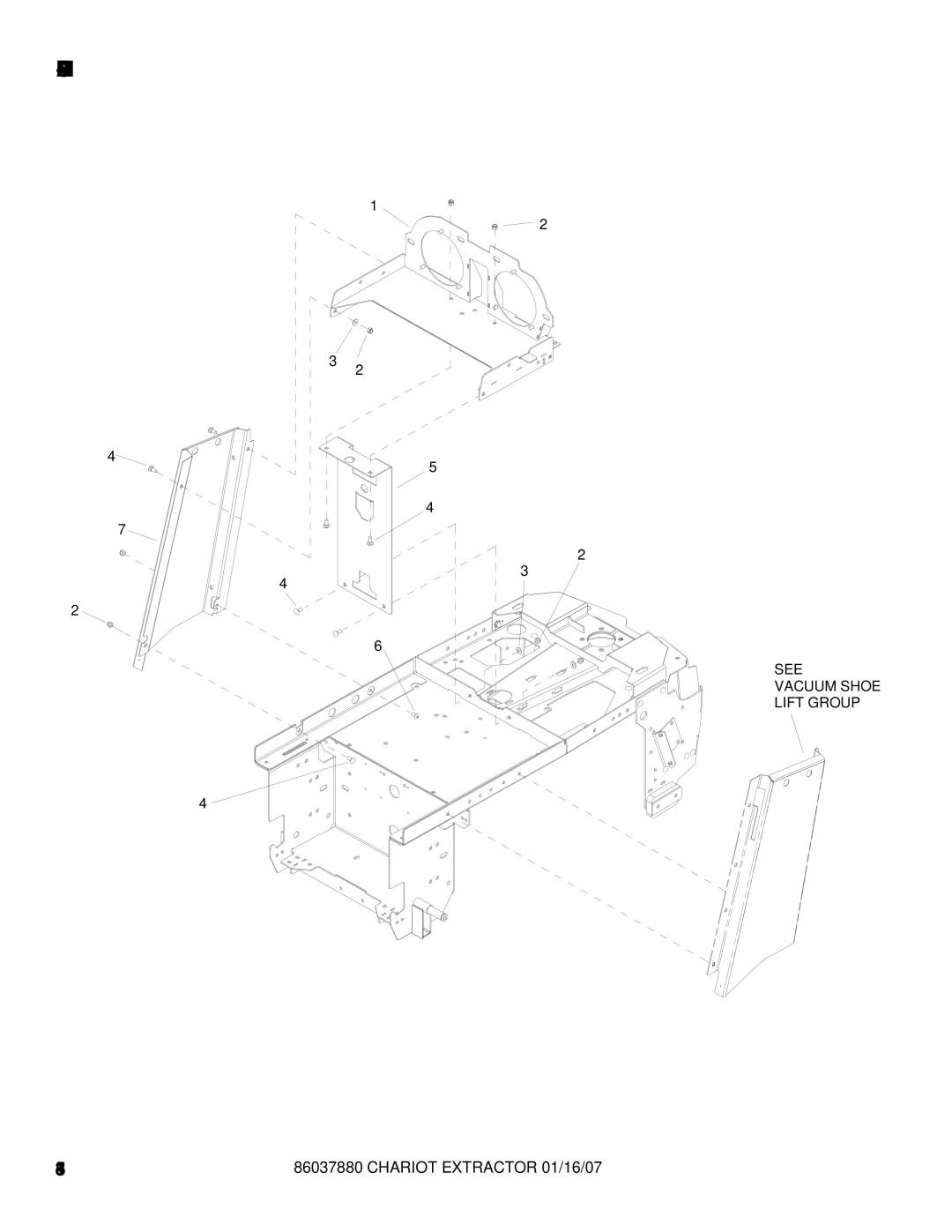 Windsor 86037880, CEE24, CE24X manual Frame-Upper 