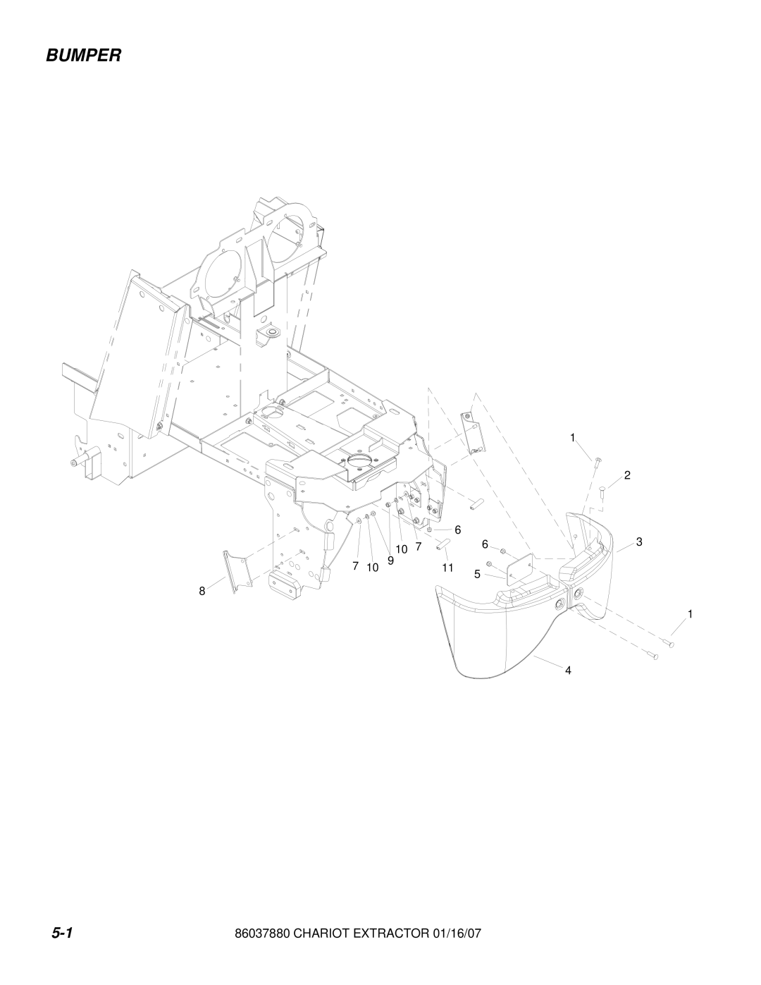 Windsor 86037880, CEE24, CE24X manual Bumper 