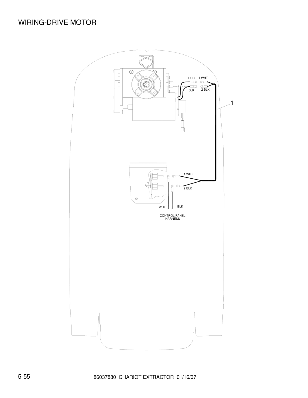 Windsor CEE24, 86037880, CE24X manual WIRING-DRIVE Motor 