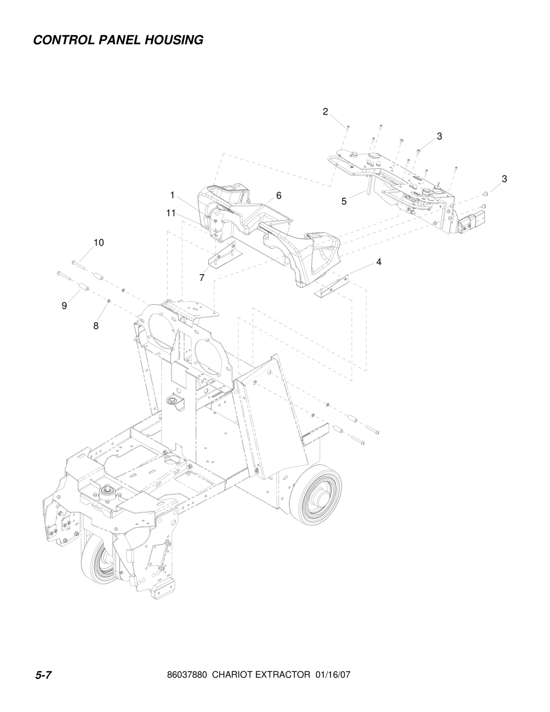 Windsor CEE24, 86037880, CE24X manual Control Panel Housing 