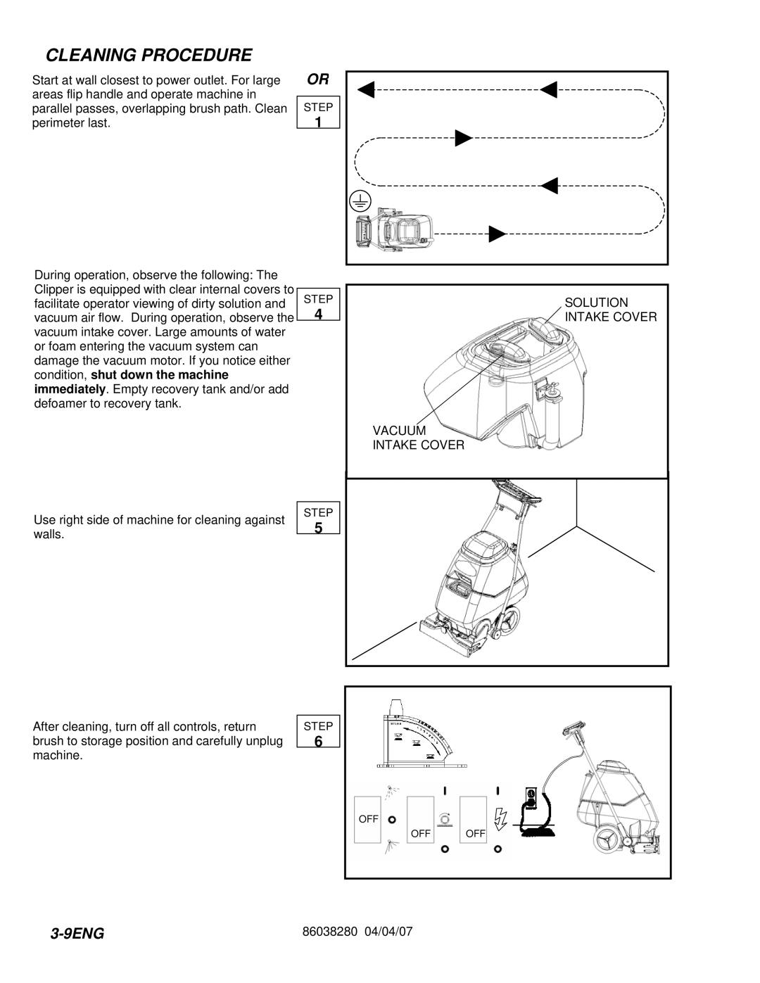 Windsor CLP12IB, CLP12IE, CLP12IA, CLP12IS manual 9ENG 