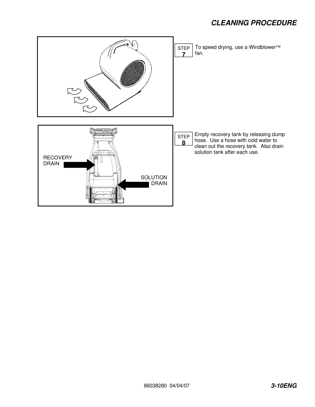 Windsor CLP12IE, CLP12IB, CLP12IA, CLP12IS manual 10ENG 