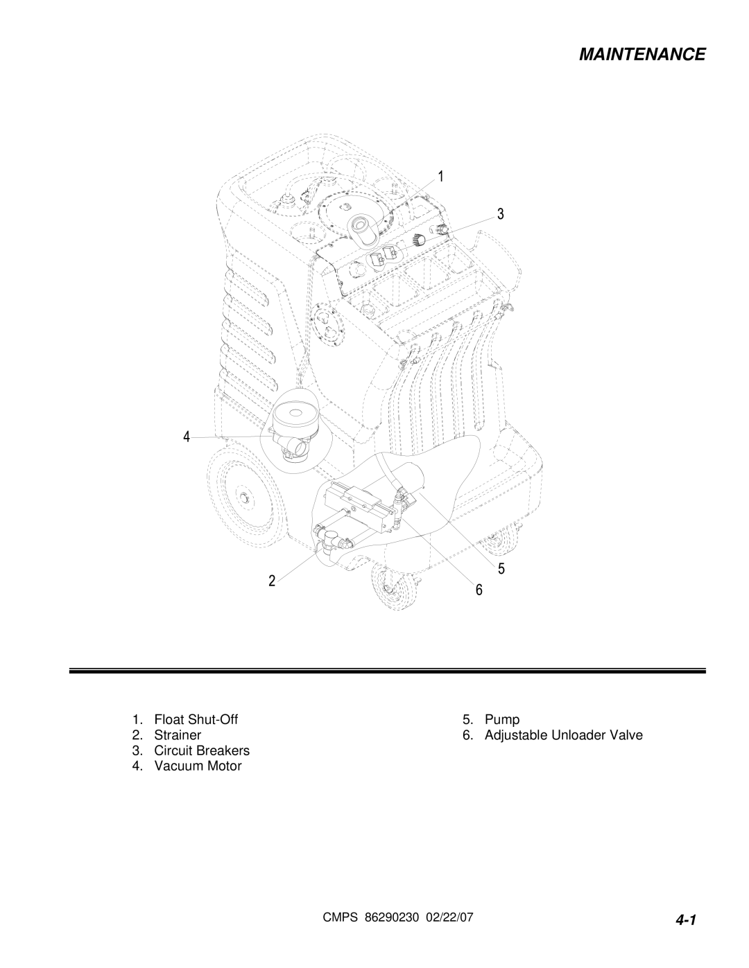 Windsor CMPSR 10070080, CMPS 10070050 manual Maintenance 