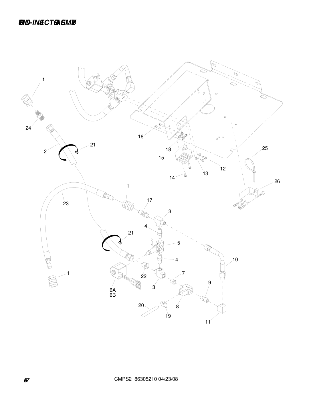 Windsor CMPS2E, 10070560, 10070570 manual SOLUTION-INJECTOR Assembly 