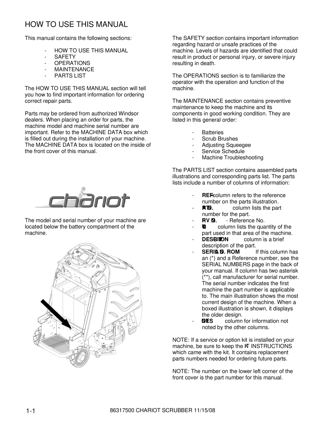 Windsor CSX26SP, CSX24, 10061090, 10061160 manual HOW to USE this Manual 