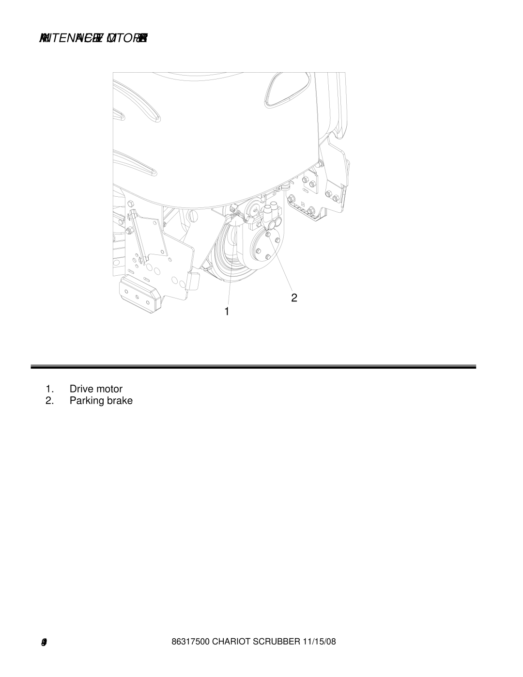 Windsor CSX26SP, CSX24, 10061090, 10061160 manual MAINTENANCE-DRIVE Motor & Brake 