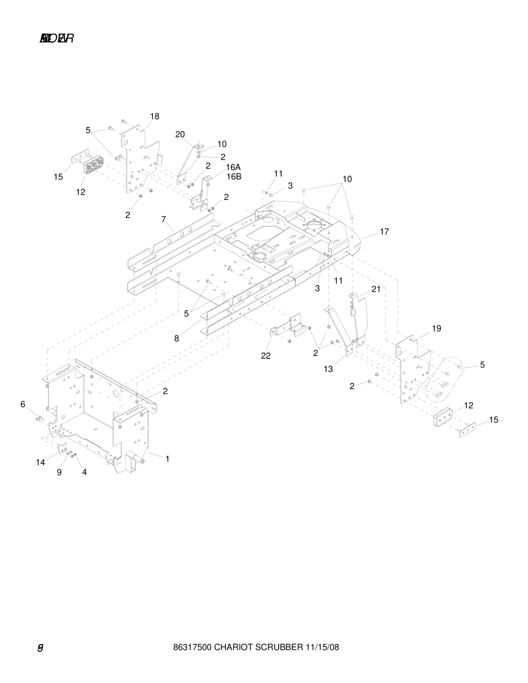 Windsor 10061090, CSX26SP, CSX24, 10061160 manual Frame-Lower 