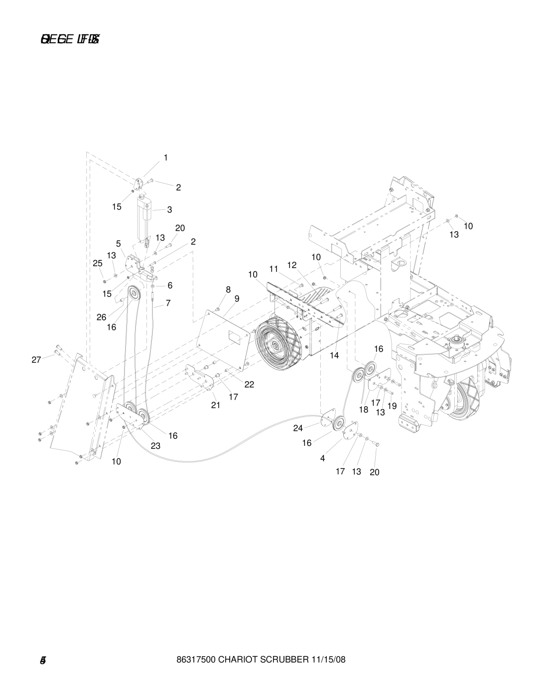 Windsor 10061090, CSX26SP, CSX24, 10061160 manual Squeegee LIFT-DISK 