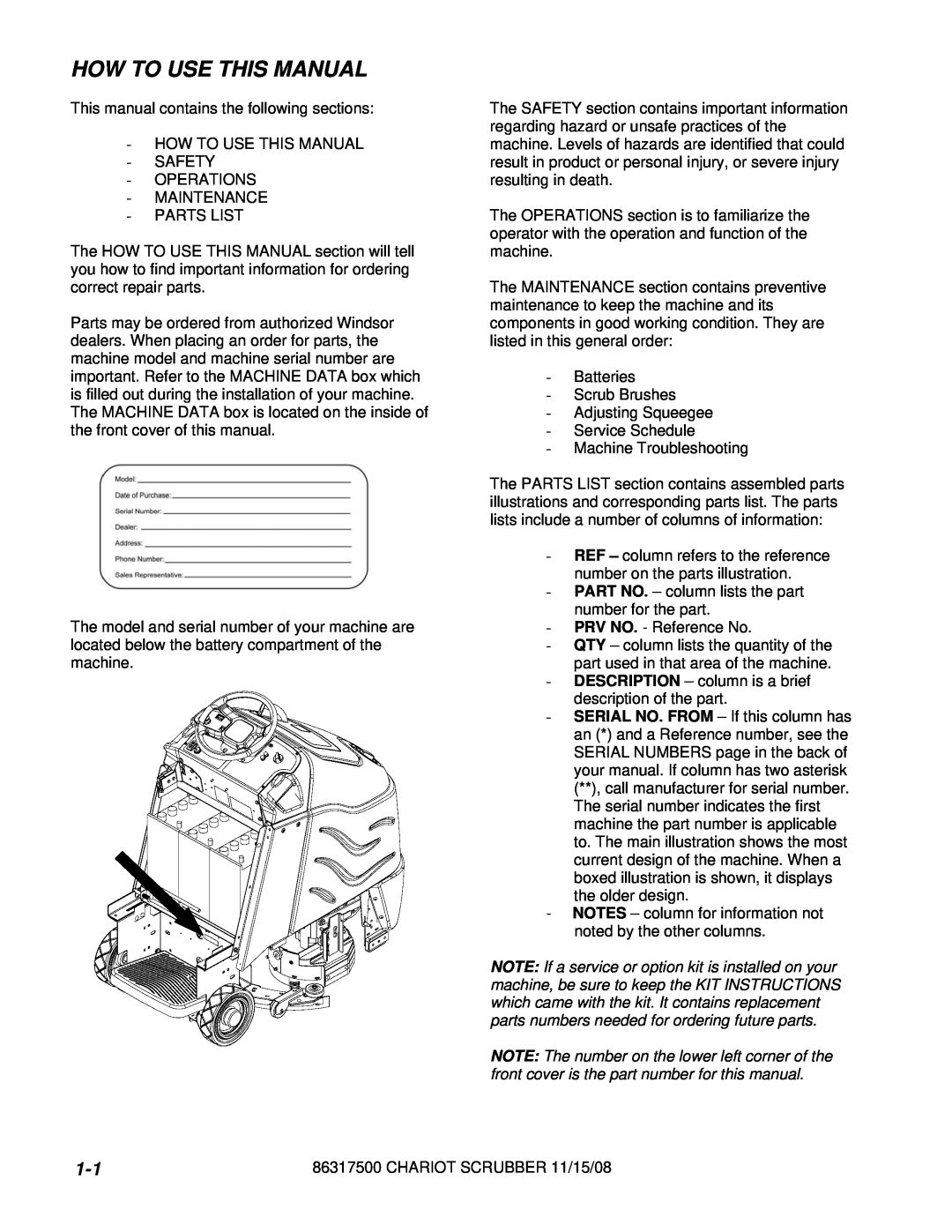 Windsor CSX26SP, CSX24, 10061090, 10061160 manual How To Use This Manual 
