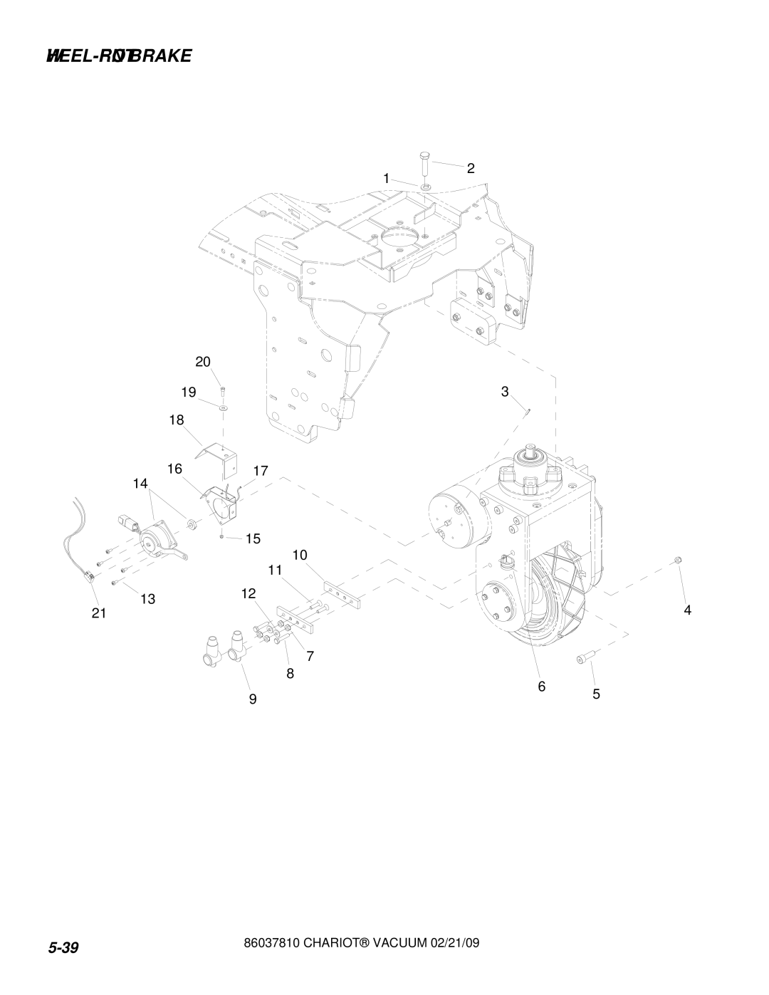 Windsor CVXCD28, CVX28, CVXE28, CVE28, CV28 manual WHEEL-FRONT Brake 