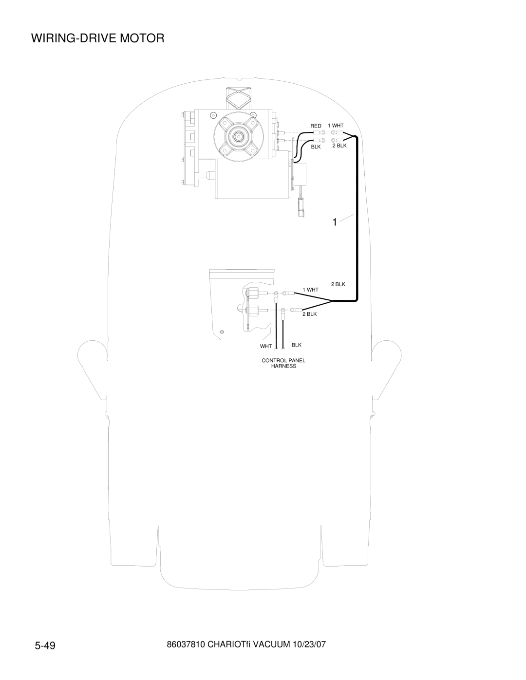 Windsor CVXCD28, CVX28, CVXE28, CVE28, CV28 manual WIRING-DRIVE Motor 