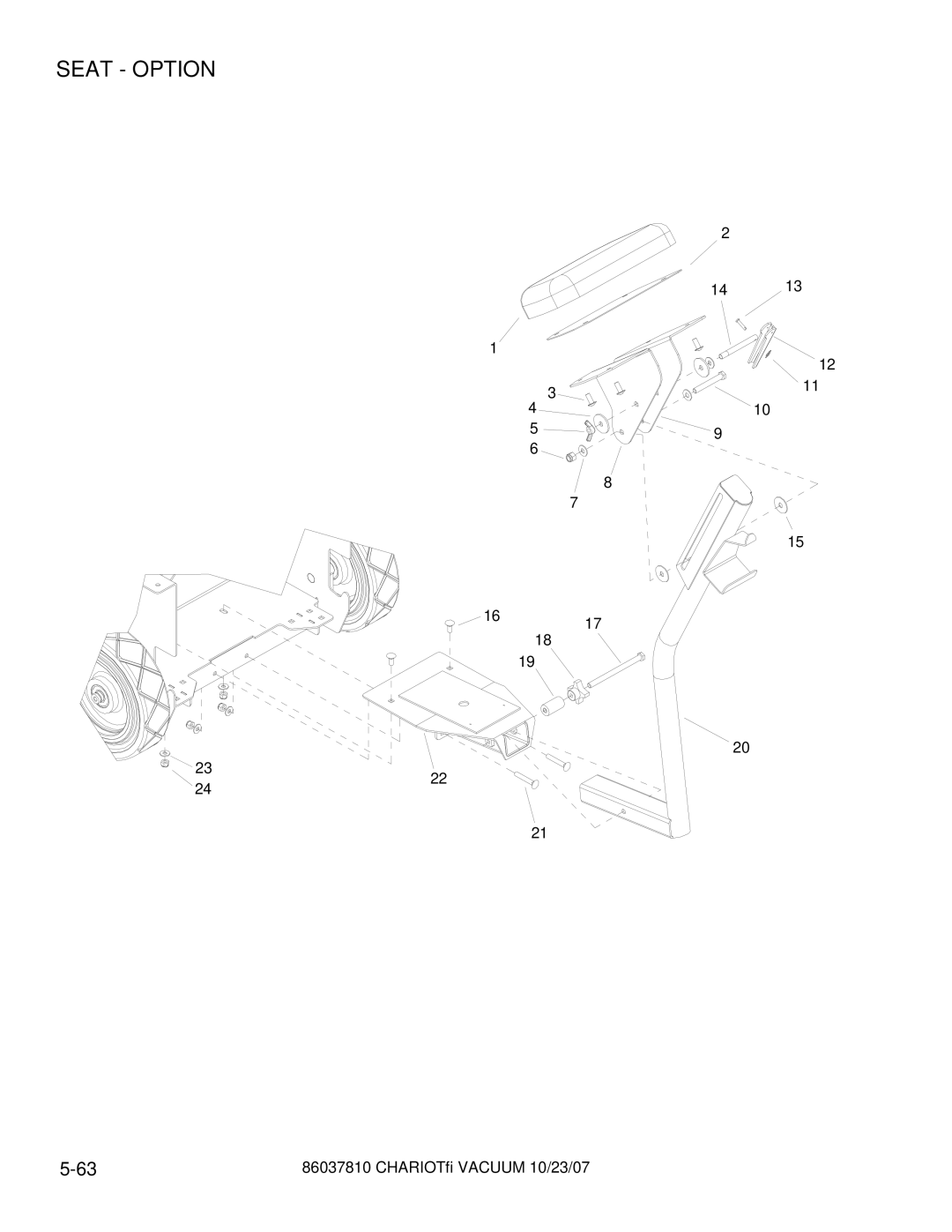 Windsor CV28, CVXCD28, CVX28, CVXE28, CVE28 manual Seat Option 