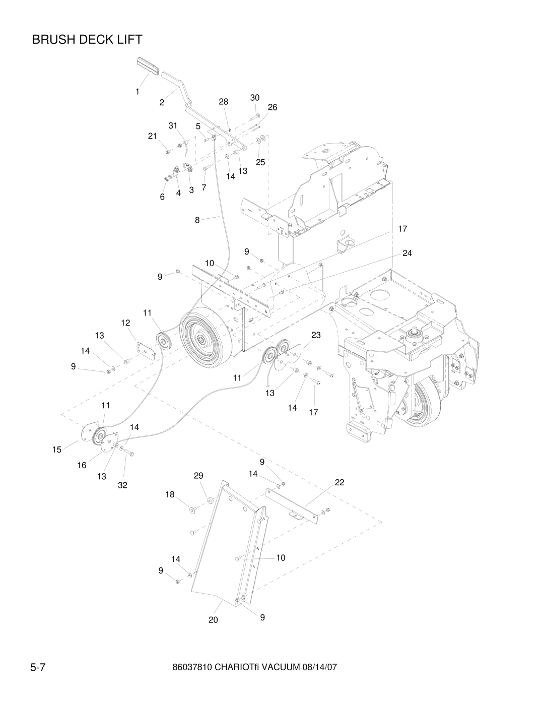 Windsor CVE28, CVXCD28, CVX28, CVXE28, CV28 manual Chariot Vacuum 08/14/07 