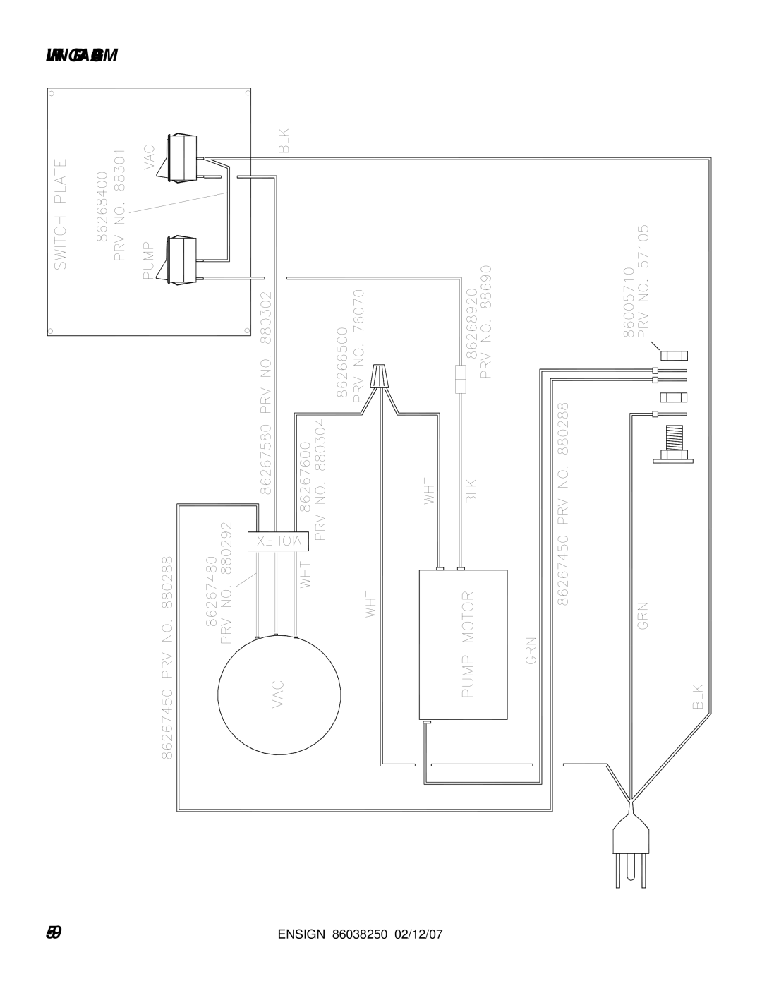 Windsor E50 10070090 operating instructions Wiring Diagram 