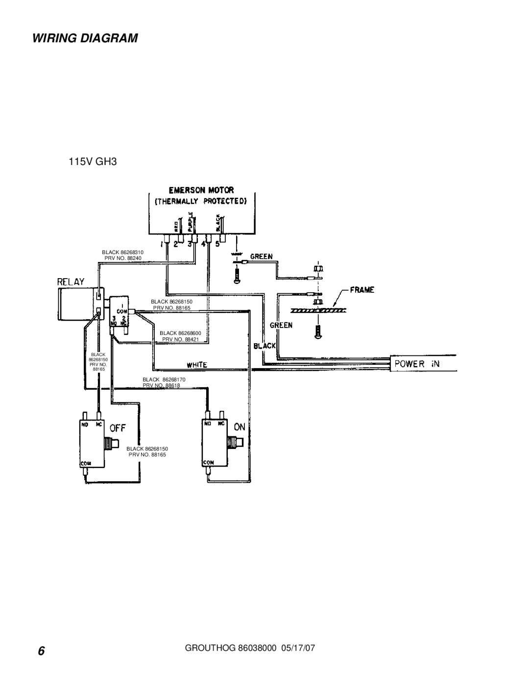 Windsor GH3 manual Wiring Diagram 