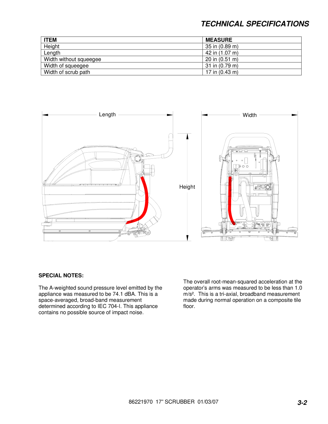 Windsor 10066260, HCC172, SCHC172, SCH172, QSCC172IA, 10066320, 10066350, 10066310, 10066240 manual Measure, Special Notes 