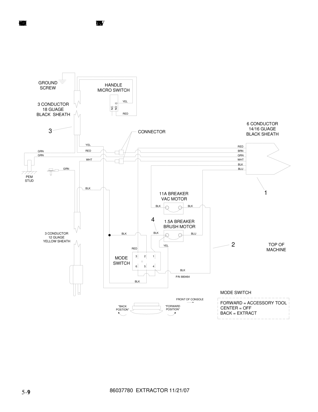 Windsor MPRO GB 10080410, MPRO AU 10080420, MPRO 10080390, MPRO EU 10080400 manual Wiring DIAGRAM-CONTROL Panel 