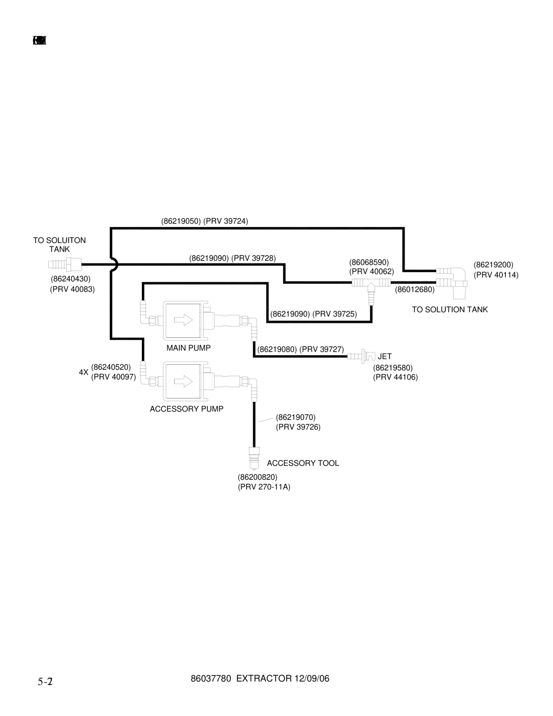 Windsor MPRO GB 10080410, MPRO AU 10080420, MPRO 10080390, MPRO EU 10080400 manual Hose Diagram 