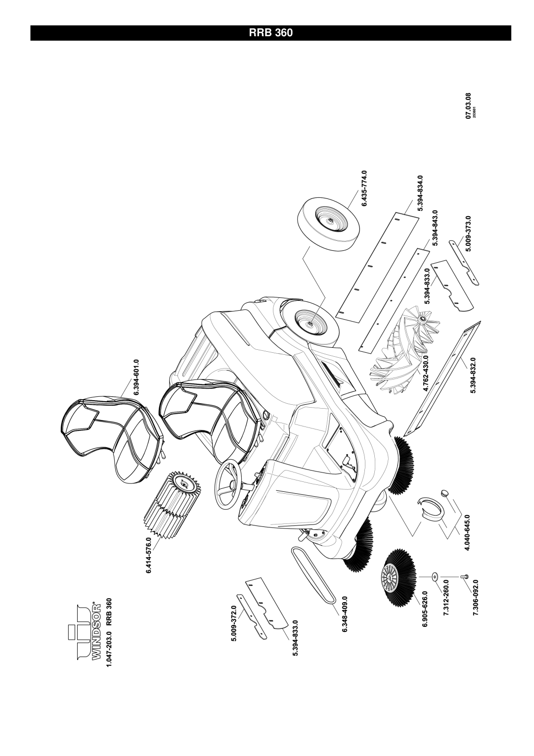 Windsor RRB 360 manual Rrb 