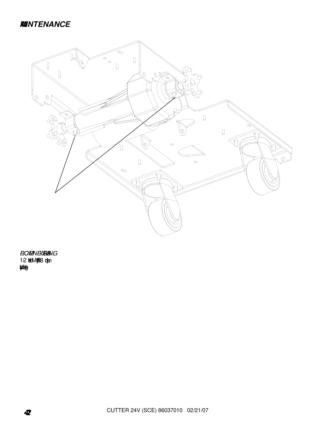 Windsor SCE264, 10052270 operating instructions Recommended Greasing 