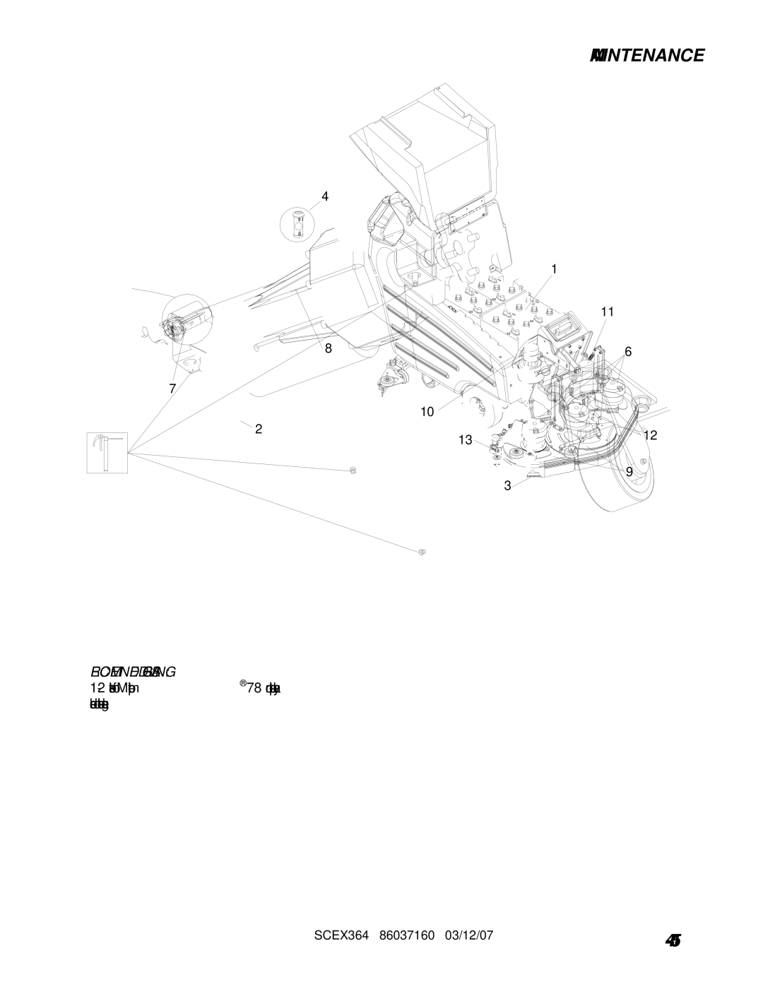 Windsor 10052350, SCEX364 manuel dutilisation Recommended Greasing 