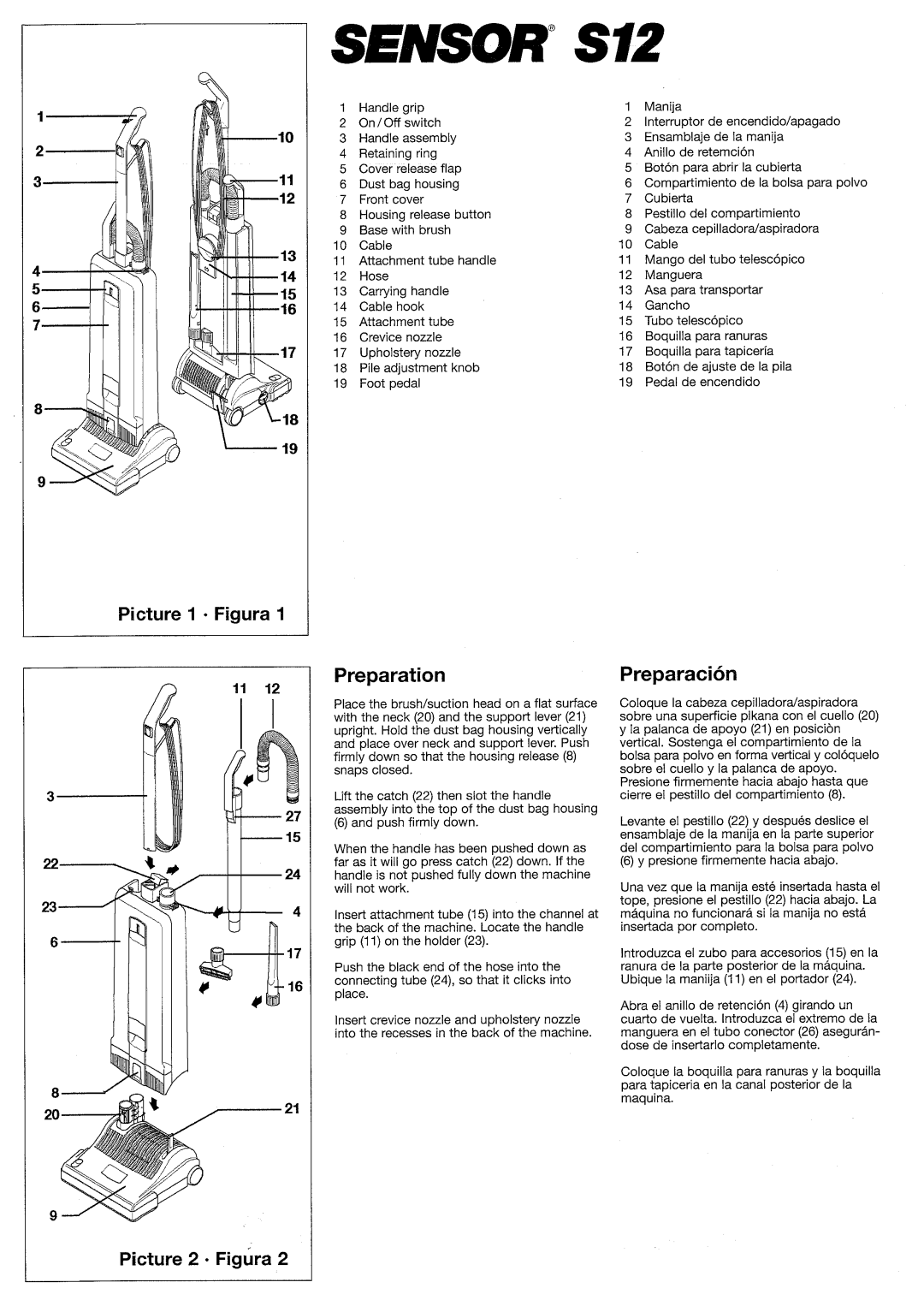 Windsor SRS12 manual 