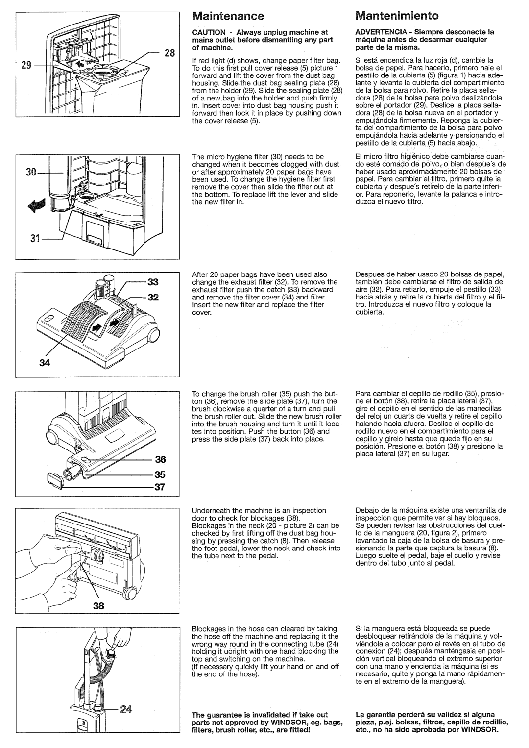 Windsor SRS15, 10120220 manual 