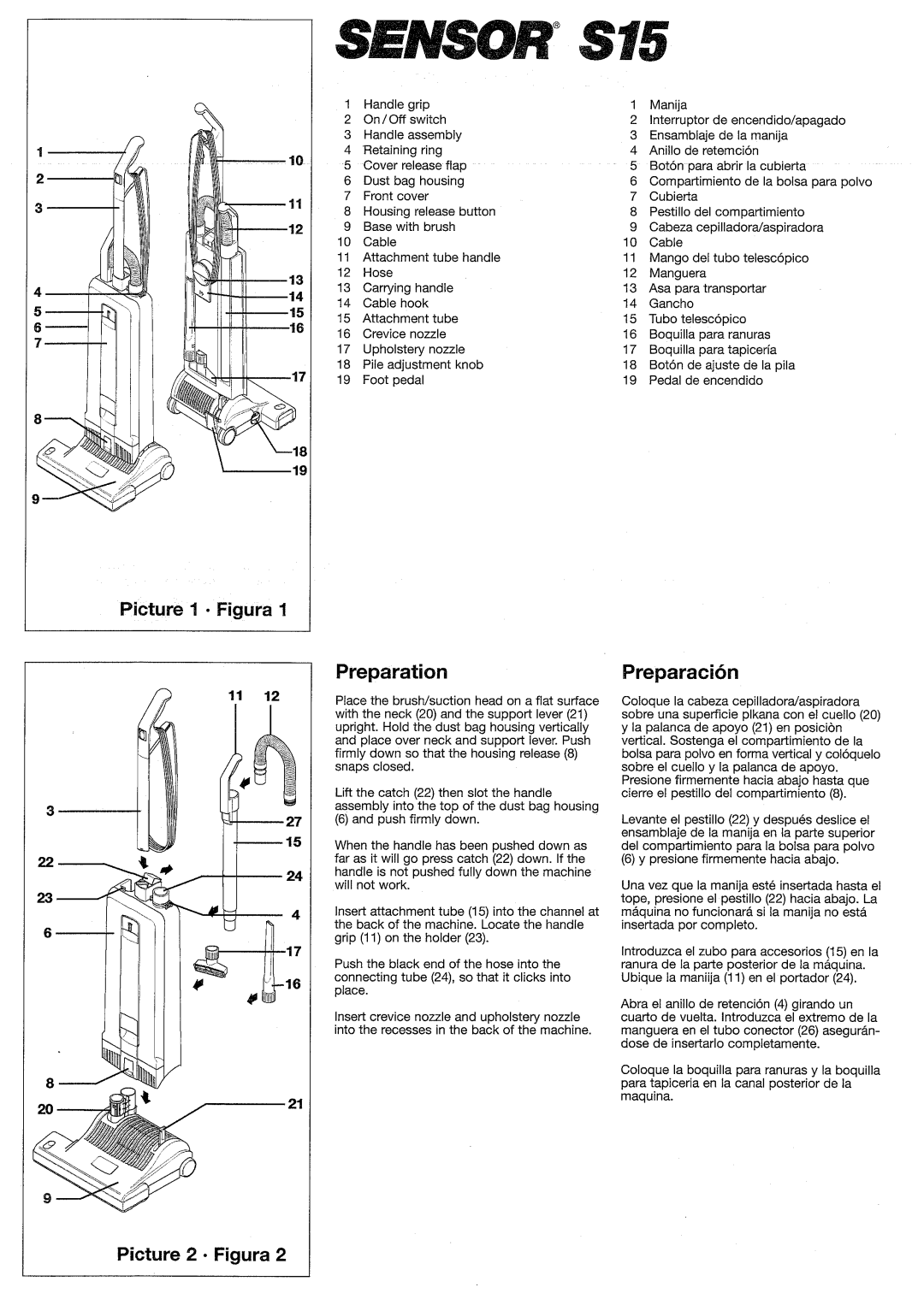 Windsor 10120220, SRS15 manual 