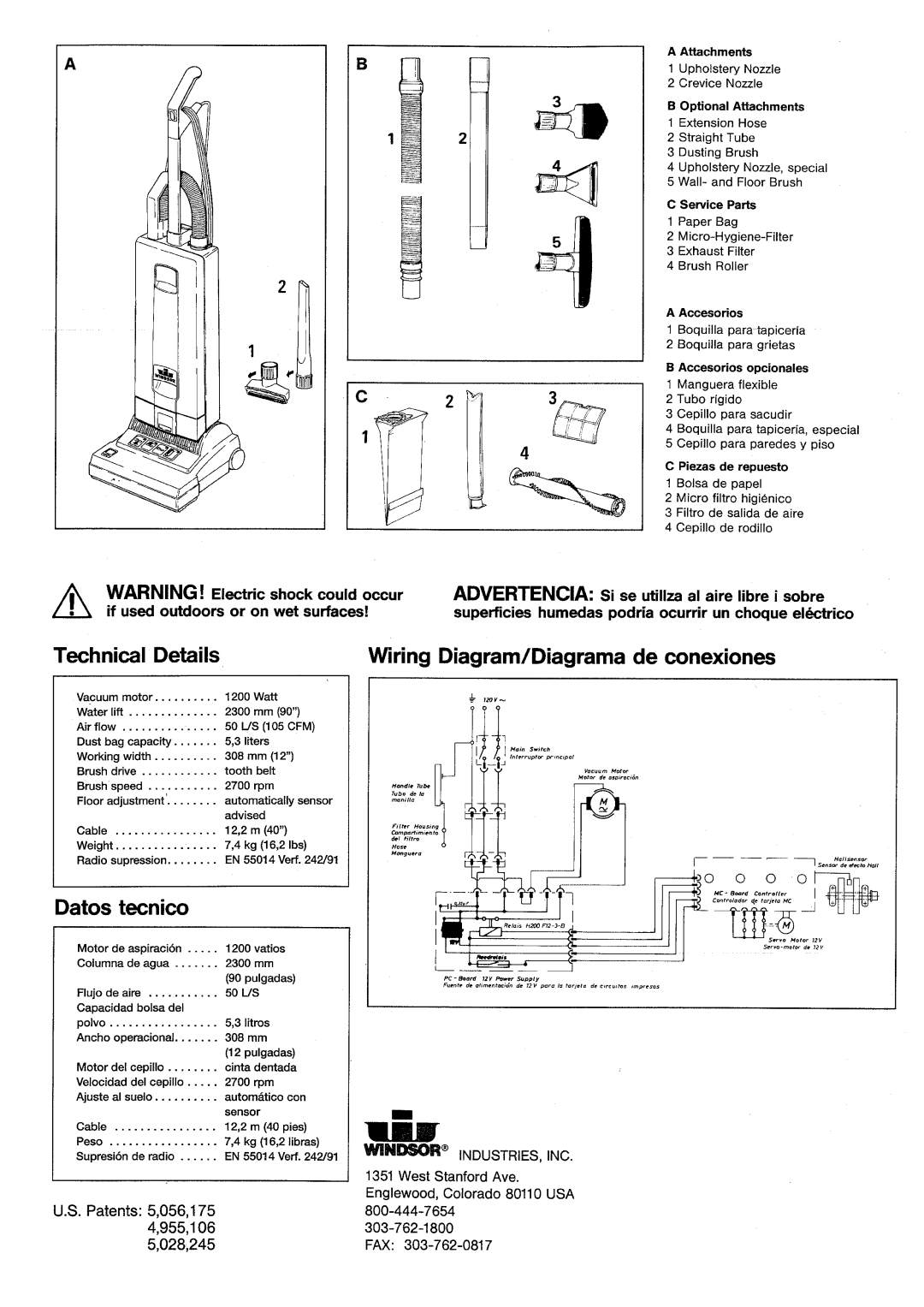 Windsor SRXP12 manual 