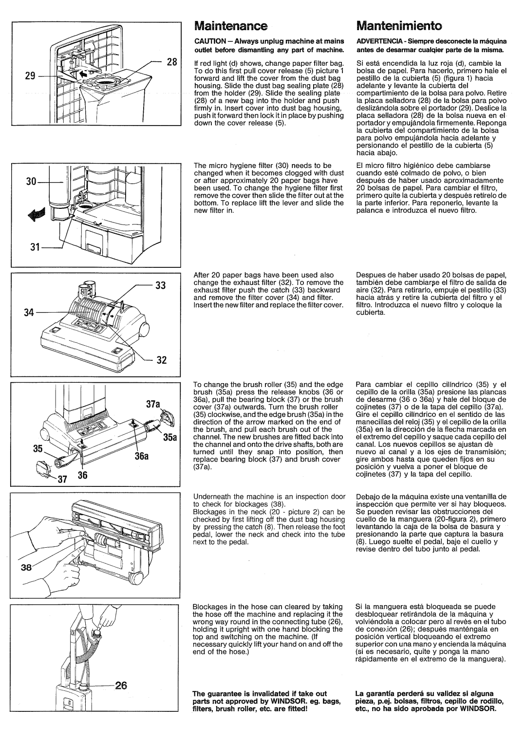 Windsor SRXP15, 10120270 manual 