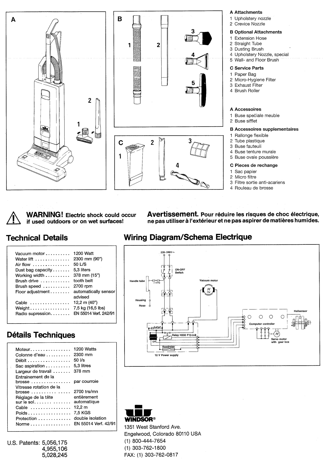 Windsor 10120290, SRXP15IA manual 