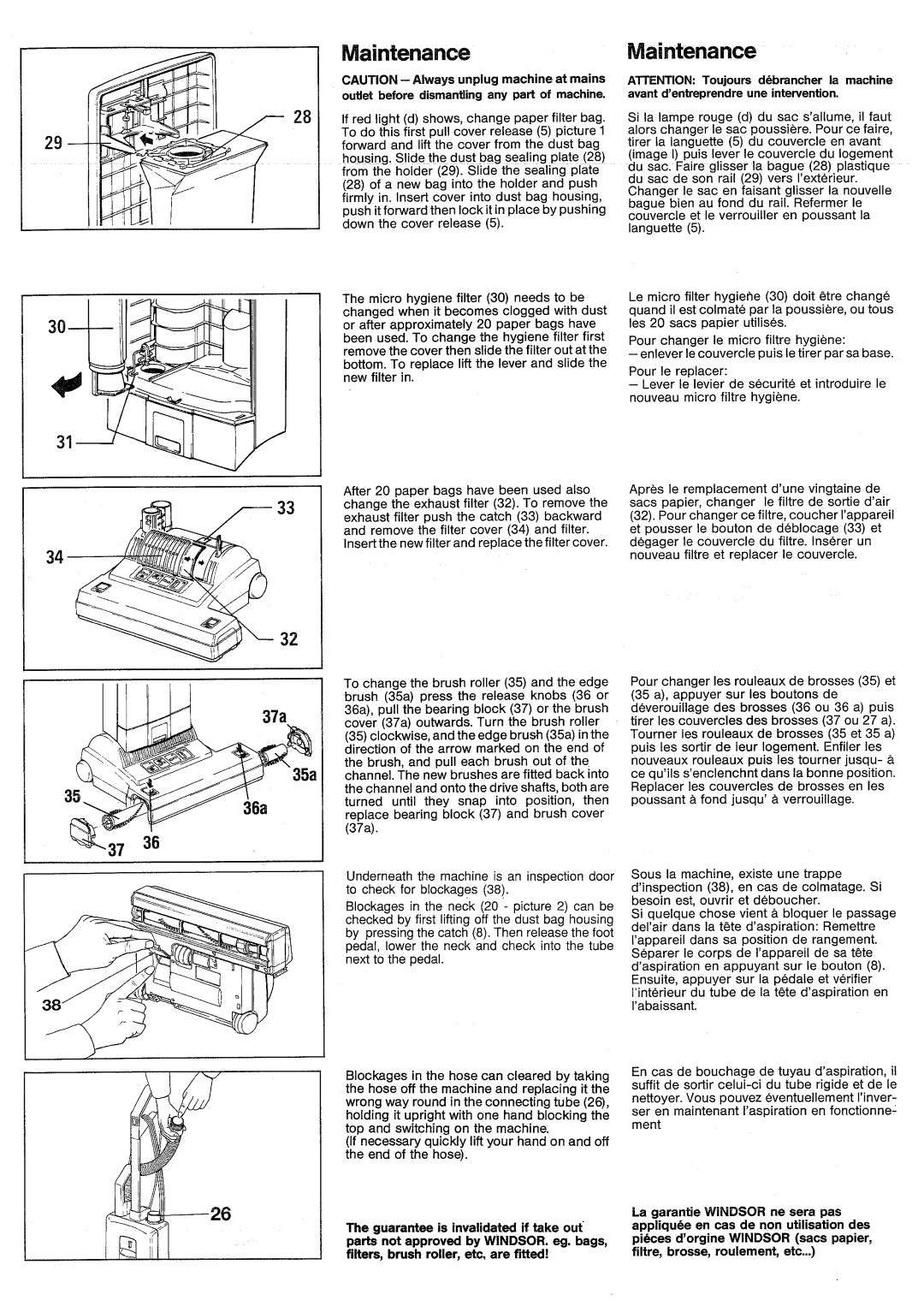 Windsor SRXP15IA, 10120290 manual 