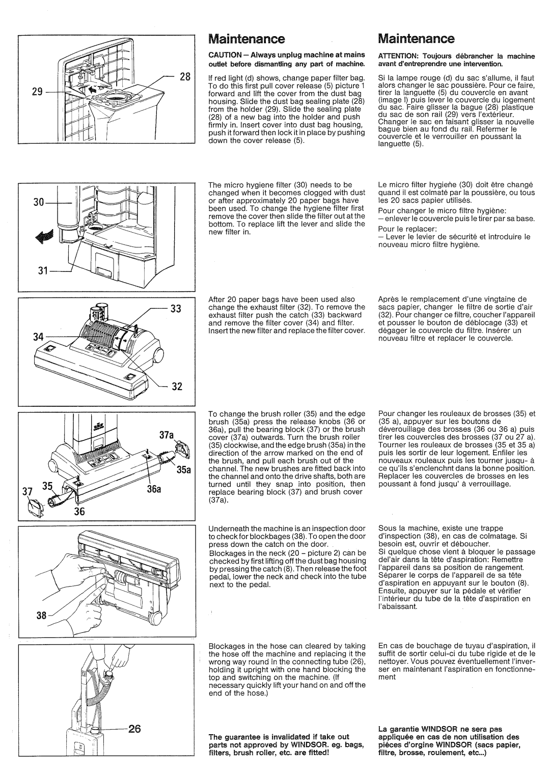 Windsor SRXP18IA manual 