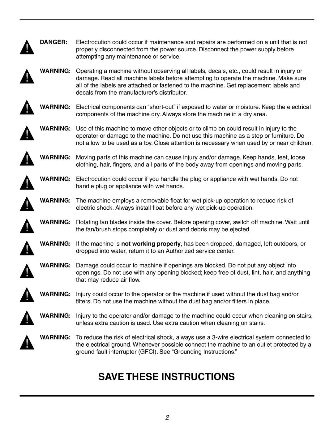 Windsor T708IE, T716IE, T720TP operating instructions 