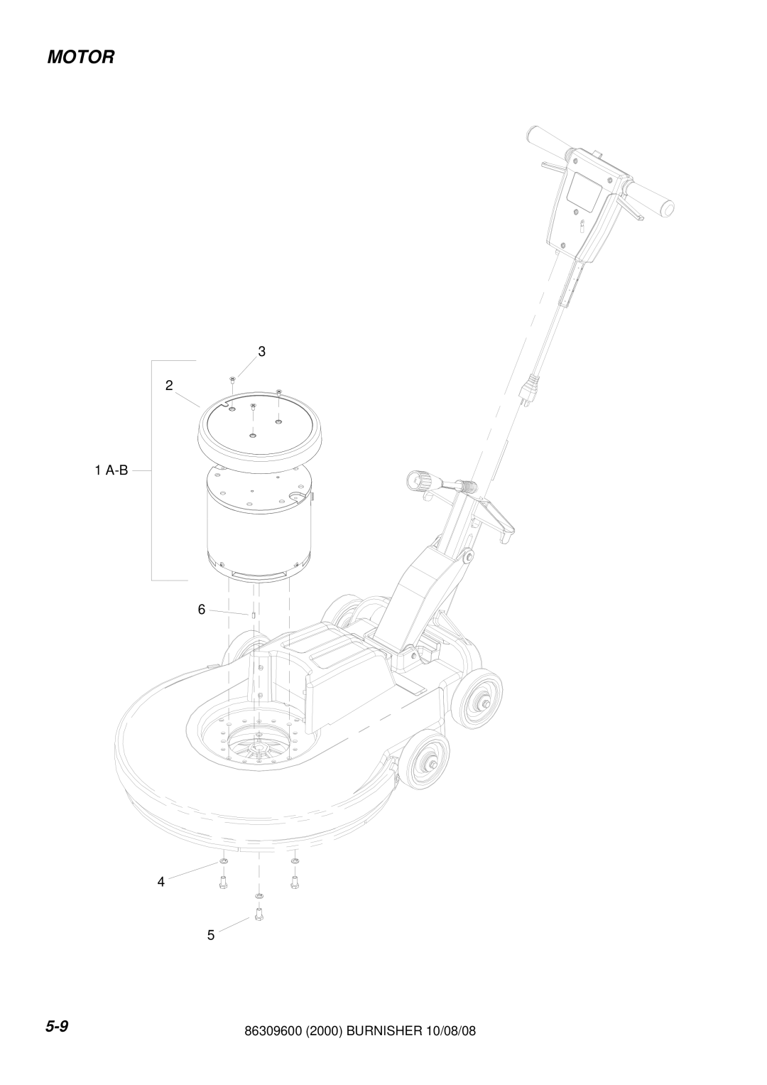 Windsor UB2000F, LB2000IA manual Motor 